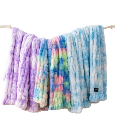 60x72Inch High end Quality Super Soft Thick Fluffy Outstanding Warm Double Sides Ruched Minky Throw Blankets for Couch