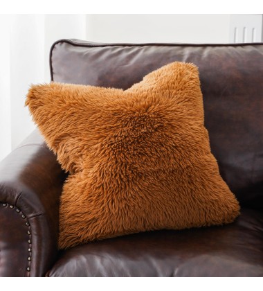 AW24 Luxury Fluffy Plush Super Soft Hand Feeling Brown Shaggy Long Fur Throw Blankets for Winter