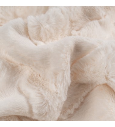 Decorative Soft Fluffy Faux Fur Throw Blanket 50" x 60" for Wedding