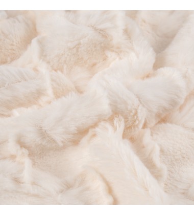 Luxury Geometric Shaggy Warm Fuzzy Fluffy Elegant Long Hair Washable Decoration PV Fur Fleece Blanket for Sofa