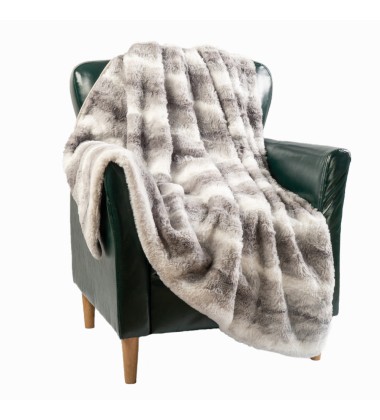 Decorative Soft Fluffy Faux Fur baby Throw Reversible Long Shaggy Cozy Furry Comfortable Microfiber  Plush Fuzzy Blanket