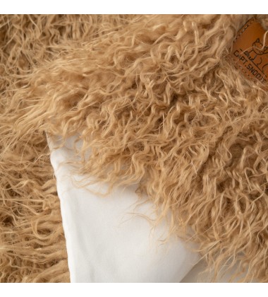 Shansi Tibetlamb Long-haired Curly Sheepskin Luxury Faux Fur Throw Blanket Long Fur Dog Blanket Pet Throws