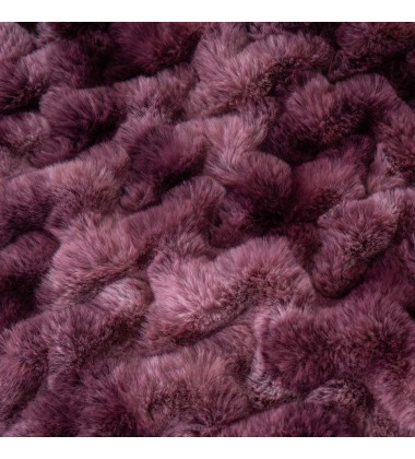  Quilted Tie Dye Purple Super Soft Noval Luxe Throw Size Faux Fur Ripple Minky Blankets