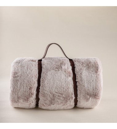 Luxurious Soft Faux Frost Tip Fur and Velvety Mink Throw Blanket Rose Super Cozy Blanket Reversible Silky Royal Blanket