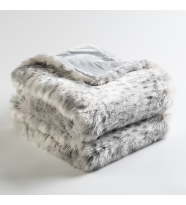 Luxury Faux Fur Throw Blanket Super Soft Oversized Thick Warm Velvet Reversible  Blanket Big Size For Winter