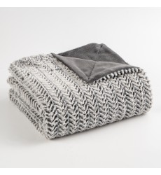 Hot Sale Luxury Style Fuzzy Faux Fur Throw Elegant Rectangular Embossed Sherpa Throw Blanket for Winter Dark Gray Color