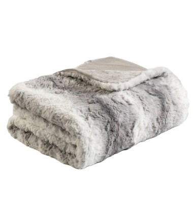 Decorative Soft Fluffy Faux Fur baby Throw Reversible Long Shaggy Cozy Furry Comfortable Microfiber  Plush Fuzzy Blanket