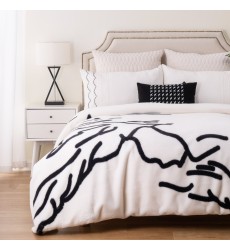 New Technique Low  Pattern Digital Printing Rabbit Faux Fur Throw Blanket Personalised