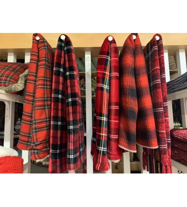 Korean Ultra Soft Black and White Checker Buffalo Plaid Christmas Blanket Faux fur Throw Blankets