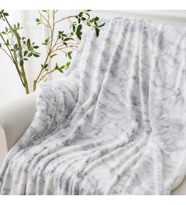 Micromink Suedemink Faux Fur Soft Comforter Bedding Furry Shaggy Throws Blanket for Winter  Warm Lightweight