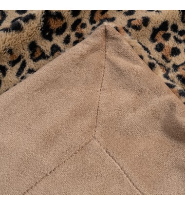 Brown Sand Leopard Fuzzy Faux Fur Cheetah Throw Blanket Lightweight Plush Cozy Soft Microfiber for Couch Travel 60x70Inch