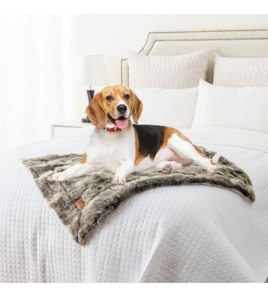 Waterproof Dog Blanket Soft Plush Throw Protects Bed Machine Washable Pup Protector Waterproof Throw Blanket