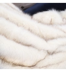 European Style Luxury White Fake Fox Fur Throw Blanket Tip Dye Print Faux Fur Throw Blankets Luxurious