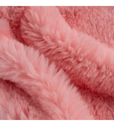 100%Recycle Polyester Soft Plush Faux Rabbit Fur Throw Blanket Heavy Weight Extra Soft Cuddle Blanket