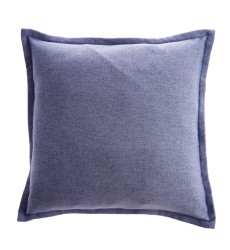 Fine Linen Cushion Cover, Soft Woven Fine purple Throw Pillow Case Sham Sofa Cushion Decoration Solid Color Pillowcase