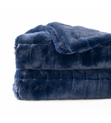 Luxury Blue Oversized Throw Blanket Warm Elegant Softest Cozy Faux Fur Home Throw Blanket