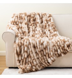 60x72Inch High end Quality Super Soft Thick Fluffy Outstanding Warm Double Sides Ruched Minky Throw Blankets for Couch