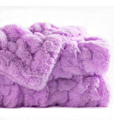 Adult Baby Sized Super Soft Fuzzy Double Sides Rainbow Tie Dye Ruched Faux Fur Minky Throw Blankets Hugs for deco