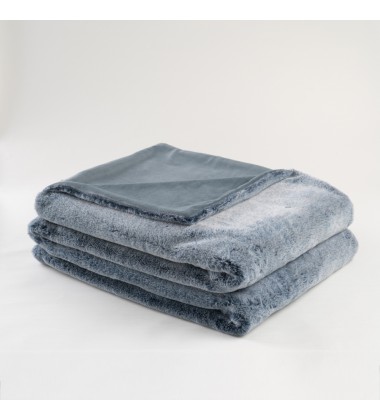 Luxurious Soft Faux Frost Tip Fur and Velvety Mink Throw Blanket Rose Super Cozy Blanket Reversible Silky Royal Blanket