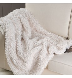 Cozy Curly Soft Plush Ruched Mink Blankets for Winter Pelliccia Mongolia Faux Fur Mink Royal Teddy Faux Fur Throw Blankets